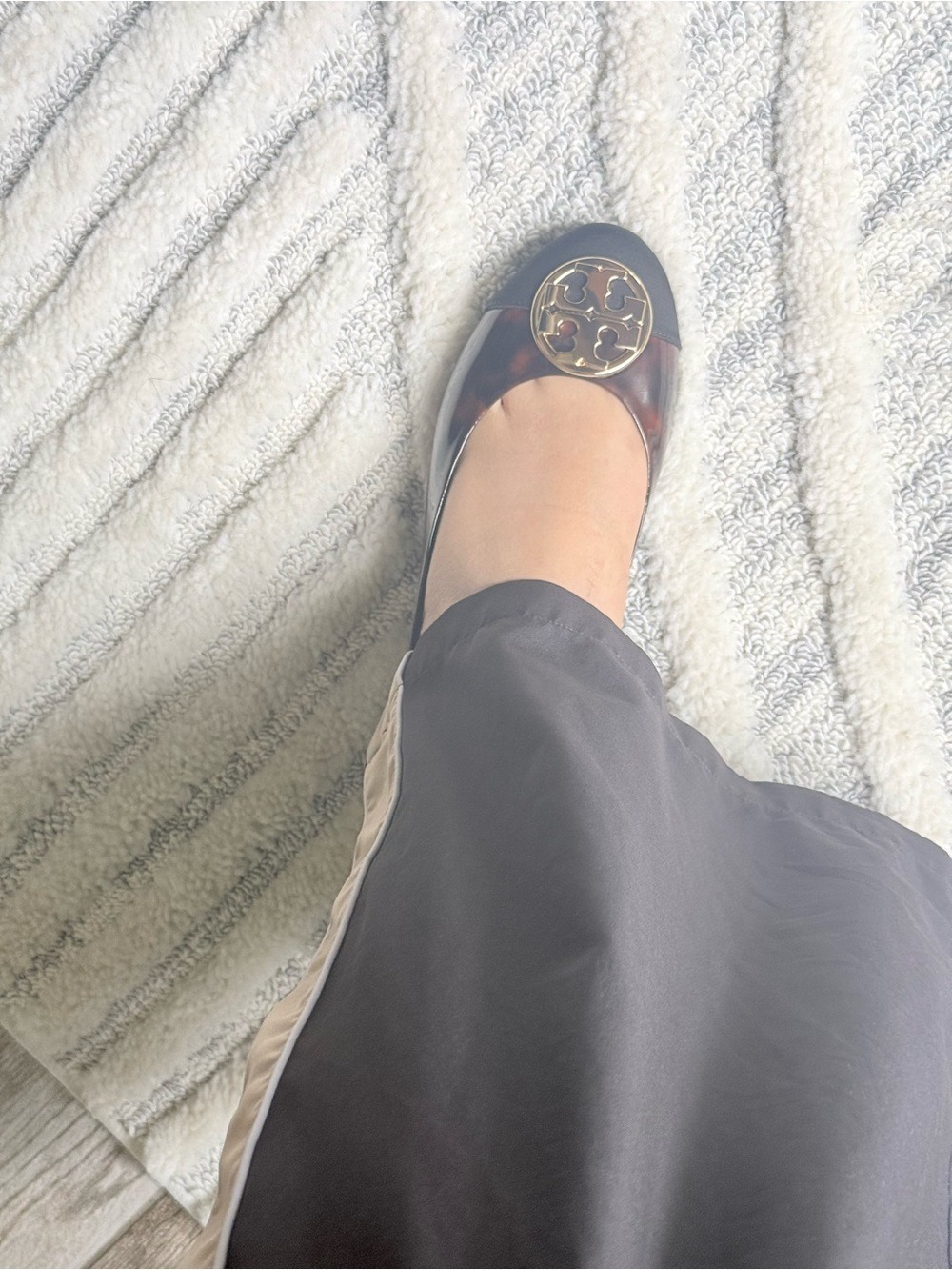 Tory Burch Chelsea Cap-Toe Ballet Flat In Tortoise Patent;SZ9 ;BlNIB;Ret $228 - Picture 5 of 7